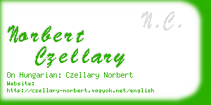 norbert czellary business card